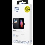 3MK Wallet oldalra nyitható tok Samsung Galaxy M35 fekete (5903108601658)