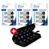 3x Mediarange pendrive 16GB USB 2.0 3Pack + Ajándék Mediarange tároló tok 9 USB-hez