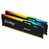 32GB 5200MHz DDR5 RAM Kingston Fury Beast RGB CL40 (2x16GB) (KF552C40BBAK2-32)