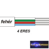 4 eres telefon vezeték. Szin: fehér.