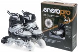 4 in 1 görkorcsolya jégkorcsolya állítható 38-41 PRO LED szürke ENERO