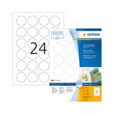 40 mm-es Herma A4 íves etikett címke, fehér színű (100 ív/doboz)