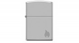 401582 Zippo öngyújtó csiszolt króm színben -Láng