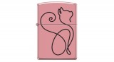 413536 Zippo öngyújtó rózsaszín színben -Cica
