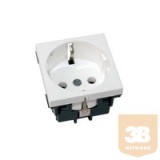 45*45 egységbe 230V süllyesztett dugalj fehér Legrand