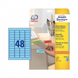 45,7*21,2 mm-es Avery Zweckform A4 íves etikett címke, kék színű (20 ív/doboz)