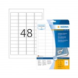 45,7*21,2 mm-es Herma A4 íves etikett címke, fehér színű (25 ív/doboz)