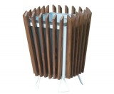 45 literes fém - fa szögletes hulladéktároló 5231