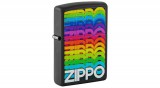 46234 Zippo Techno Design Black Matte Windproof Lighter