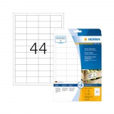 48,3*25,4 mm-es Herma A4 íves etikett címke, fehér színű (25 ív/doboz)