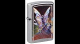 48377 Zippo öngyújtó, utcai csiszolt, Frank Frazetta, molyember motívummal