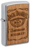 48392 Zippo öngyújtó ezüst színben -Jack Daniels logo