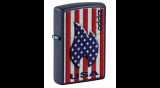 48560 Zippo öngyújtó kék színben - Patriotic Flame