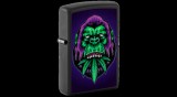 48585 Zippo öngyújtó Cannabis Gorilla Design -UV fényben világít