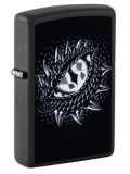 48608 Zippo öngyújtó fekete matt színben - Sárkányszem