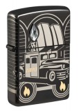 48693 Zippo öngyújtó, magasfényű fekete bevonatú Armor  - Zippo Car 75th Anniversary Collectible