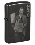 48702 Zippo öngyújtó Founder's Day Black Ice  Zippo Lighter