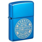 48798 Zippo öngyújtó metálkék színben -Harley-Davidson