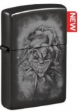 48914 Zippo öngyújtó magasfényű fekete színben -Bohóc