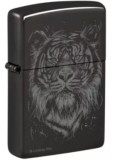 48935 Zippo öngyújtó fekete színben - Tigris Lindsay Kivi