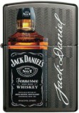 49321 Zippo öngyújtó, fekete színben -Jack Daniels felirattal