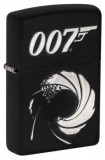 49329 Zippo öngyújtó matt fekete, 007 logo