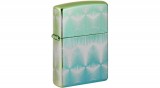 49813 Zippo öngyújtó magasfényű pávakék, mintával