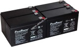 4db FirstPower ólom zselés akku helyettesíti Panasonic LC-R127R2PG 12V 7Ah