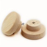 4db kerek fa szekrénygomb