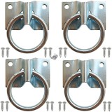 4db nagy teherbírású falra szerelhető vonógyűrűs horgok istállóhoz