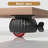 4db Polírozott Fém Forgó Görgők Zárakkal