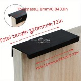 4db Rejtett Fém Fogantyú Szekrényekhez, Rozsdamentes Acélból