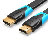 4K HDMI 2.0 kábel 3 méter lapos kialakítás Flat Vention VAA-B02-L300 fekete