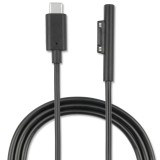 4smarts 4S468683 USB-C apa - Microsoft Surface Mágneses Töltőkábel - Fekete (1m) (4S468683)