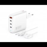 4smarts GaN Flex Pro USB-A / 3x USB-C Hálózati töltő - Fehér (100W) (4S544100)