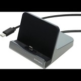 4Smarts VoltDock USB-C Kábellel 60W Gunmetal Tablet Dokkolóállomás (462261)