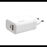 4smarts VoltPlug hálózati gyorstöltő adapter USB Type-C GaN 45W fehér (4S456387) (4S456387) - Töltők