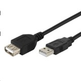 4World Vivanco USB 2.0 hosszabbító kábel 3m fekete (CE U4 30) (CE U4 30) - USB hosszabbító