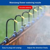 5 csomagos csepegtető párásító fúvóka készlet 8 hüvelykes rugalmas tömlővel