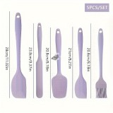 5 db-os szilikon konyhai eszközök készlet Nordic Purple