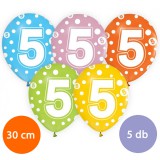 5. évszámos party lufi 5db