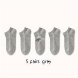 5 pár Puha, légáteresztő zokni