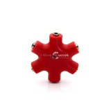 5 részes Jack elosztó adapter - többcsatornás audio csatlakozó bővítő