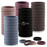 50 db-os Színes hajgumi készlet Rózsaszín-szürke hajdíszítéshez és frizurakészítéshez