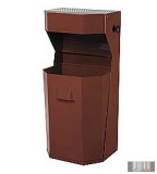 50 literes fém hulladékgyűjtő - barna