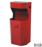 50 literes fém hulladékgyűjtő - piros