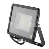 50W LED reflektor SMD SAMSUNG Chip keskeny forma, fekete színű 6500K (V-TAC)