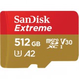 512GB SanDisk Extreme MicroSDHC 190MB/s +Adapter (SDSQXAV-512G-GN6MA) - Memóriakártya