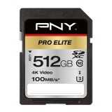 512GB SDXC PNY PRO Elite U3 (P-SD512U3100PRO-GE) (P-SD512U3100PRO-GE) - Memóriakártya