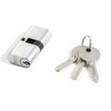 54mm ovál hengerzárbetét króm SIB2100S